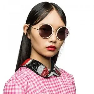 Miu Miu Scénique Croisière Cat Eye Violet Gradient 
Sunglasses SMU 51T RARE NEW Genuine MIU MIU Lilac Pink Heart Round Sunglasses  main image 3